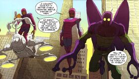 Frightful Four (Earth-616) Trapster Wizard and the Beetle from Amazing Spider-Man Vol 1 657