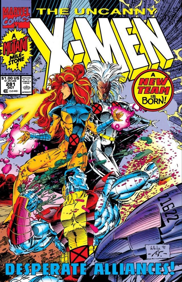 Superhero Colossus Phoenix Marvel Comics New Team Archangel Uncanny X Men 281 1991 X Men