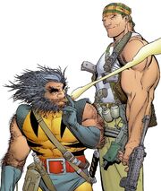 James Howlett (Earth-7642) and Michael Cray (Earth-7642) from Deathblow Wolverine Vol 1 2 001