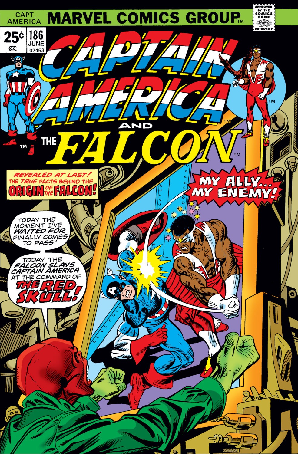 Captain America Vol 1 186 comic book cover