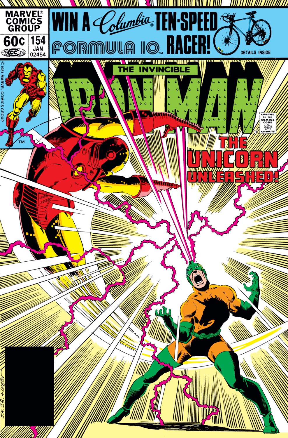 IRONMAN #154 VOL1 MARVEL COMICS JANUARY 1982