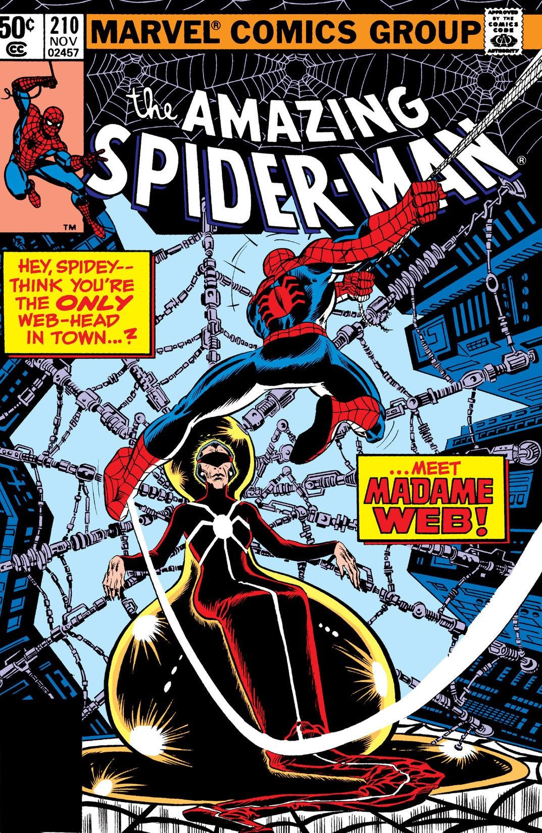 Image result for Madame Web comics spiderman  210