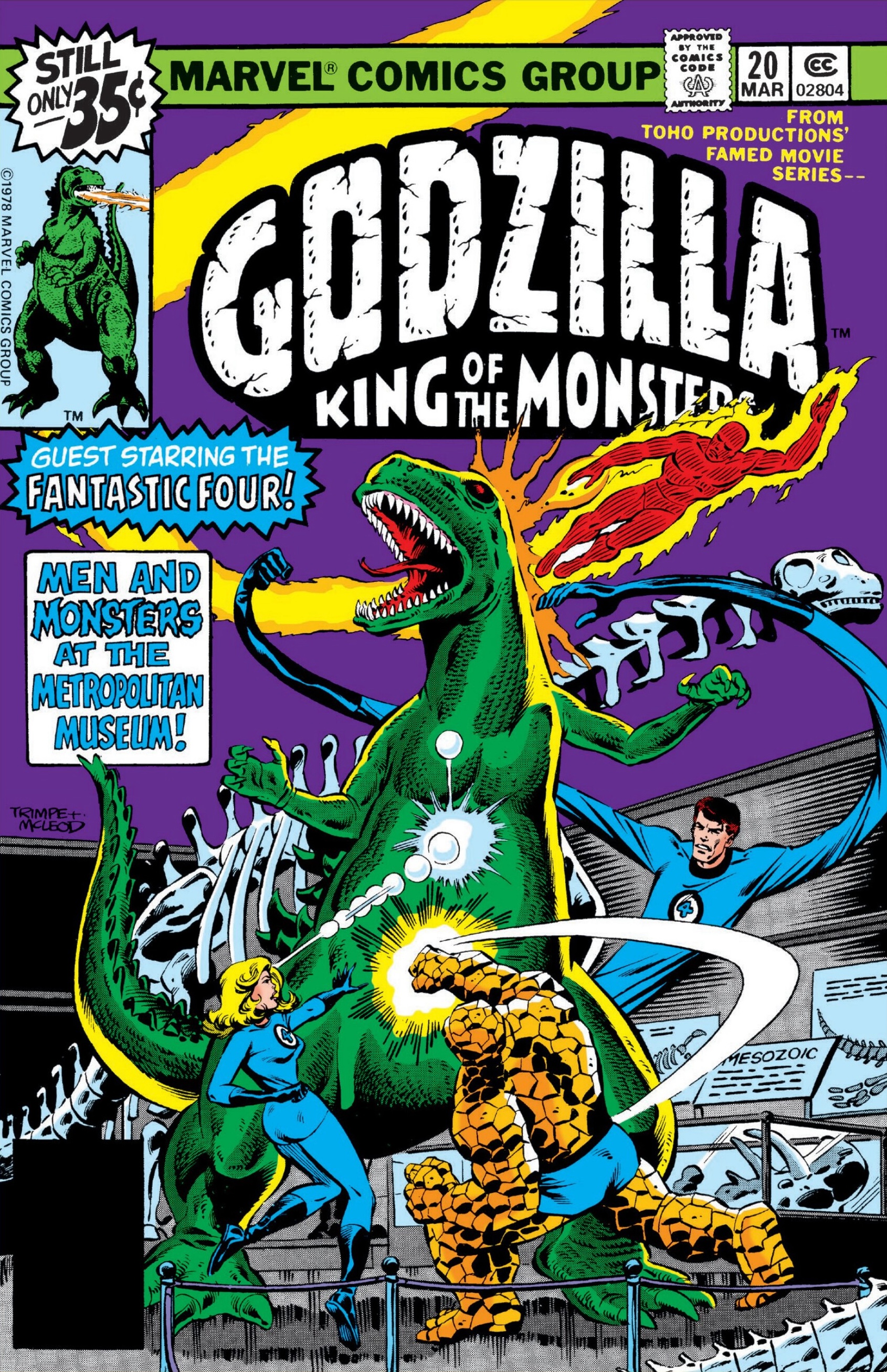 Image result for GODZILLA (Marvel Comics) fantastic four