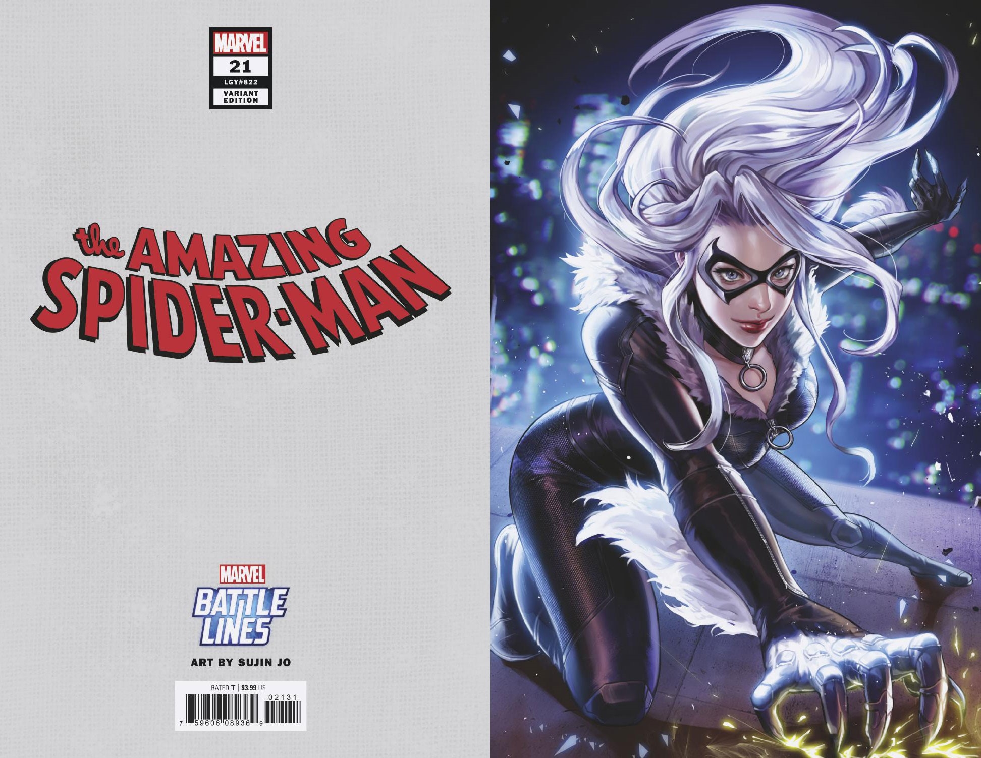 AMAZING SPIDER-MAN #21 SUJIN JO MARVEL BATTLE LINES VARAINT MARVEL COMICS CAT
