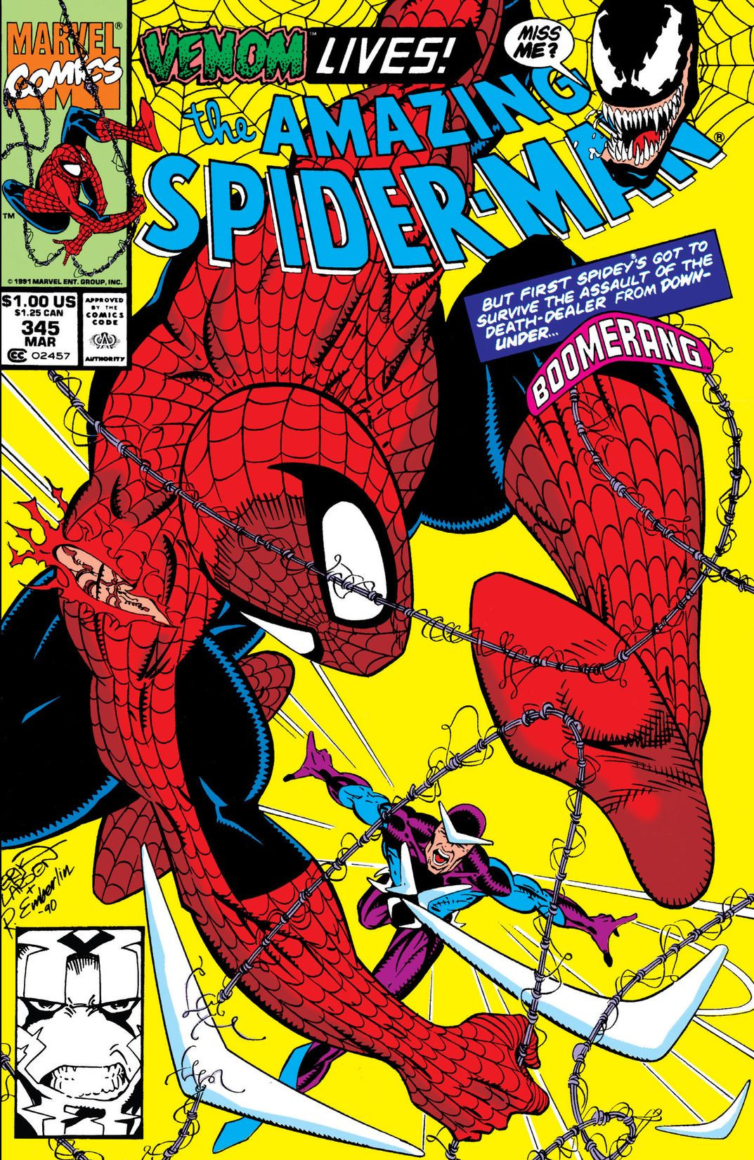 Amazing Spider Man Vol 1 345 Marvel Database Fandom Powered By Wikia