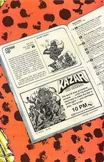 Ka-Zar the Savage Vol 1 32 Back