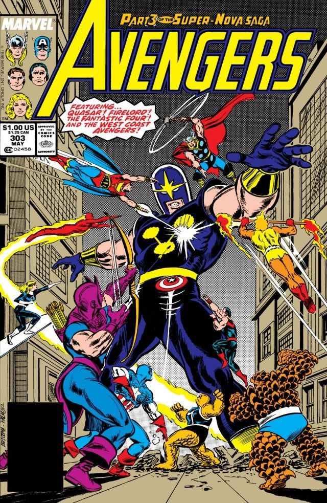 The Avengers 1989 Ralph Macchio /& Rich Buckler Vol.1 No.302