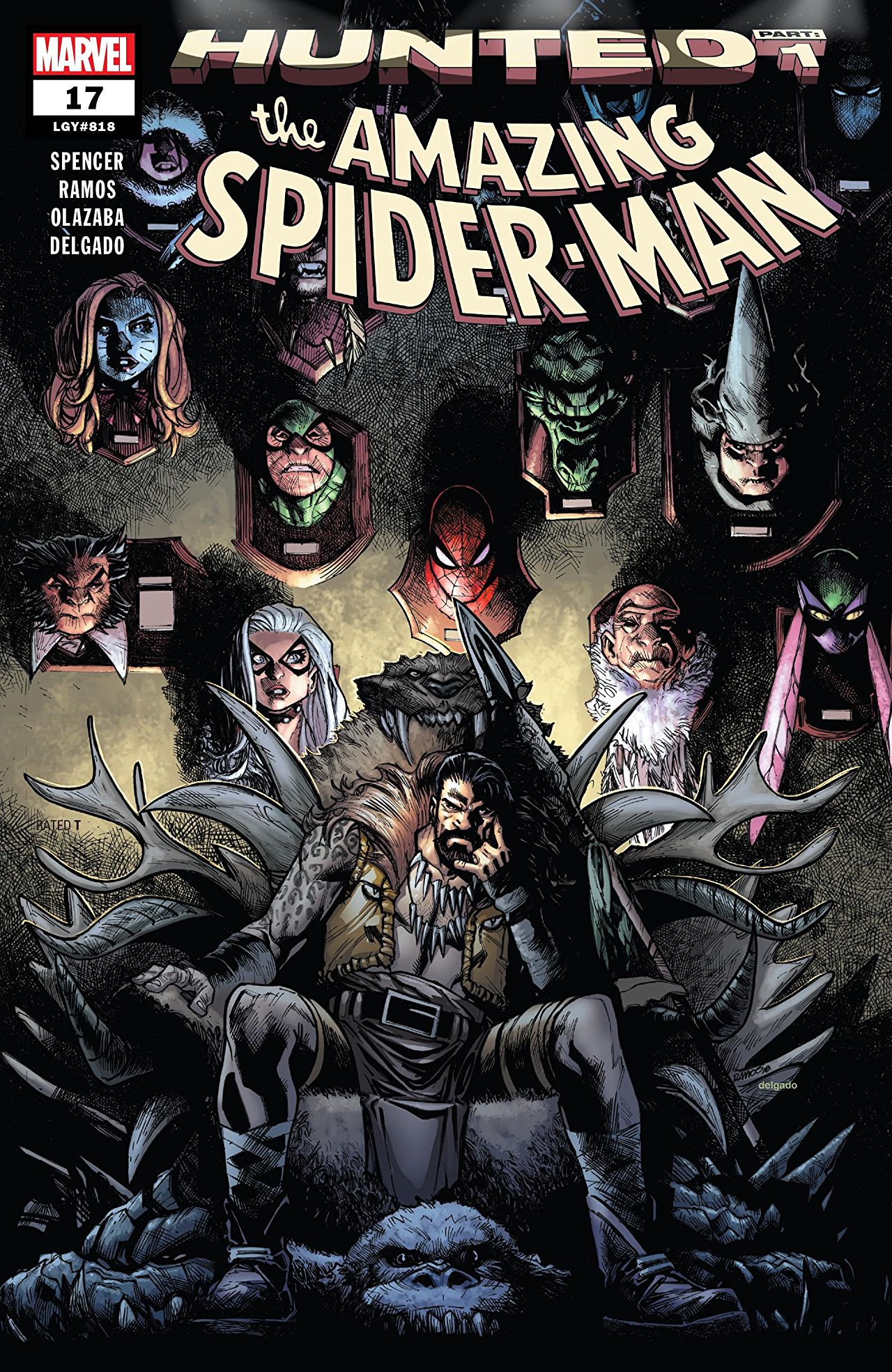 Image result for Amazing spiderman #17 Hunted cover