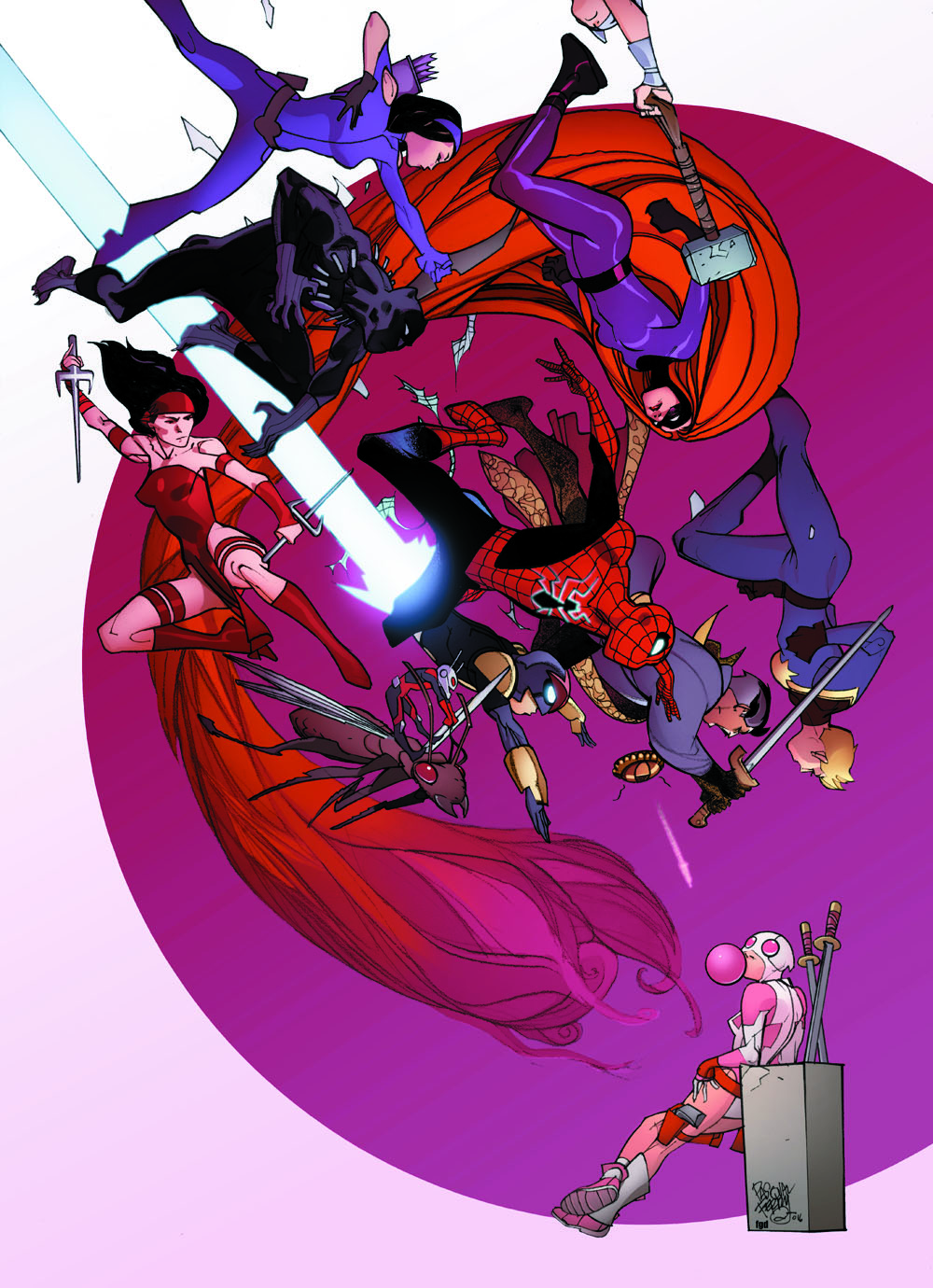 Image - Unbelievable Gwenpool Vol 1 8 Divided We Stand Variant Textless