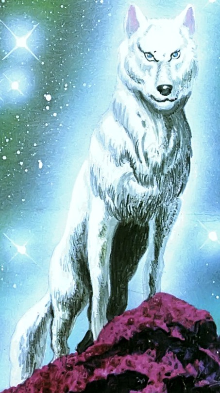 white wolf marvel art