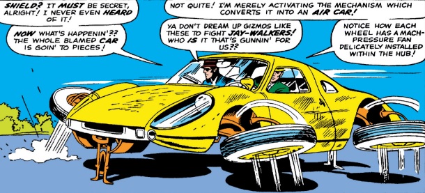 Image result for comic Nick fury flying car