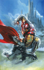 Thor God of Thunder Vol 1 7 Many Armors of Iron Man Variant Textless