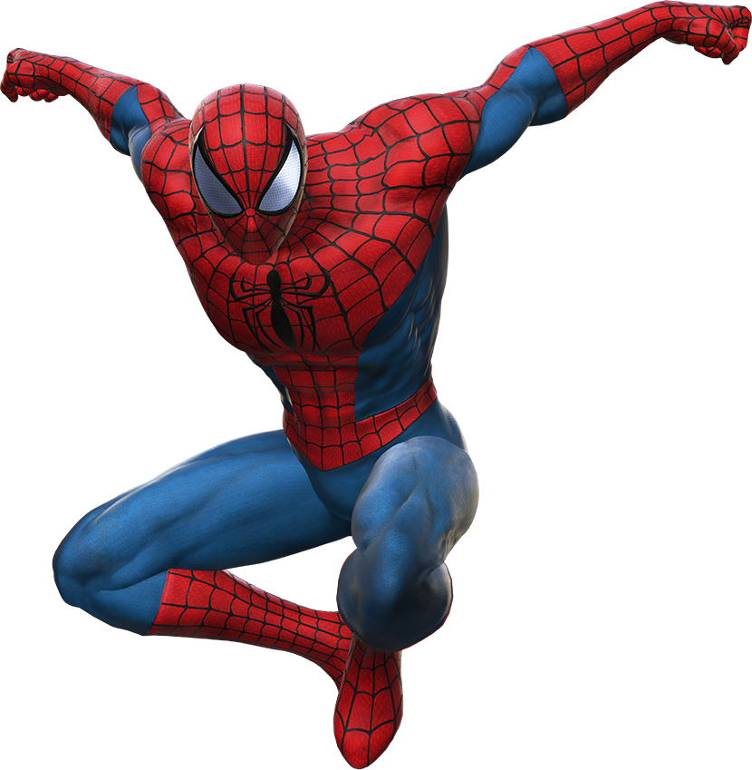 Spiderman in air png