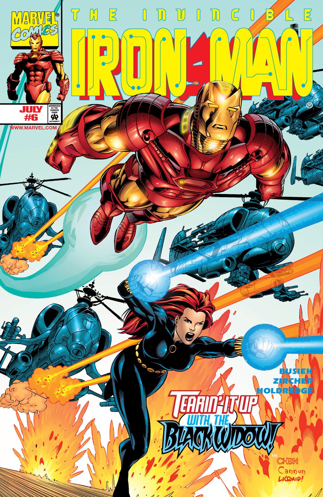 The Invincible Iron Man 1998 Kurt Busiek /& Sean Chen Vol.3 No.1