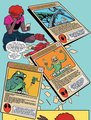 Nancy Whitehead (Earth-616) with Deadpool's Guide to Super Villains Cards from Unbeatable Squirrel Girl Vol 2 2