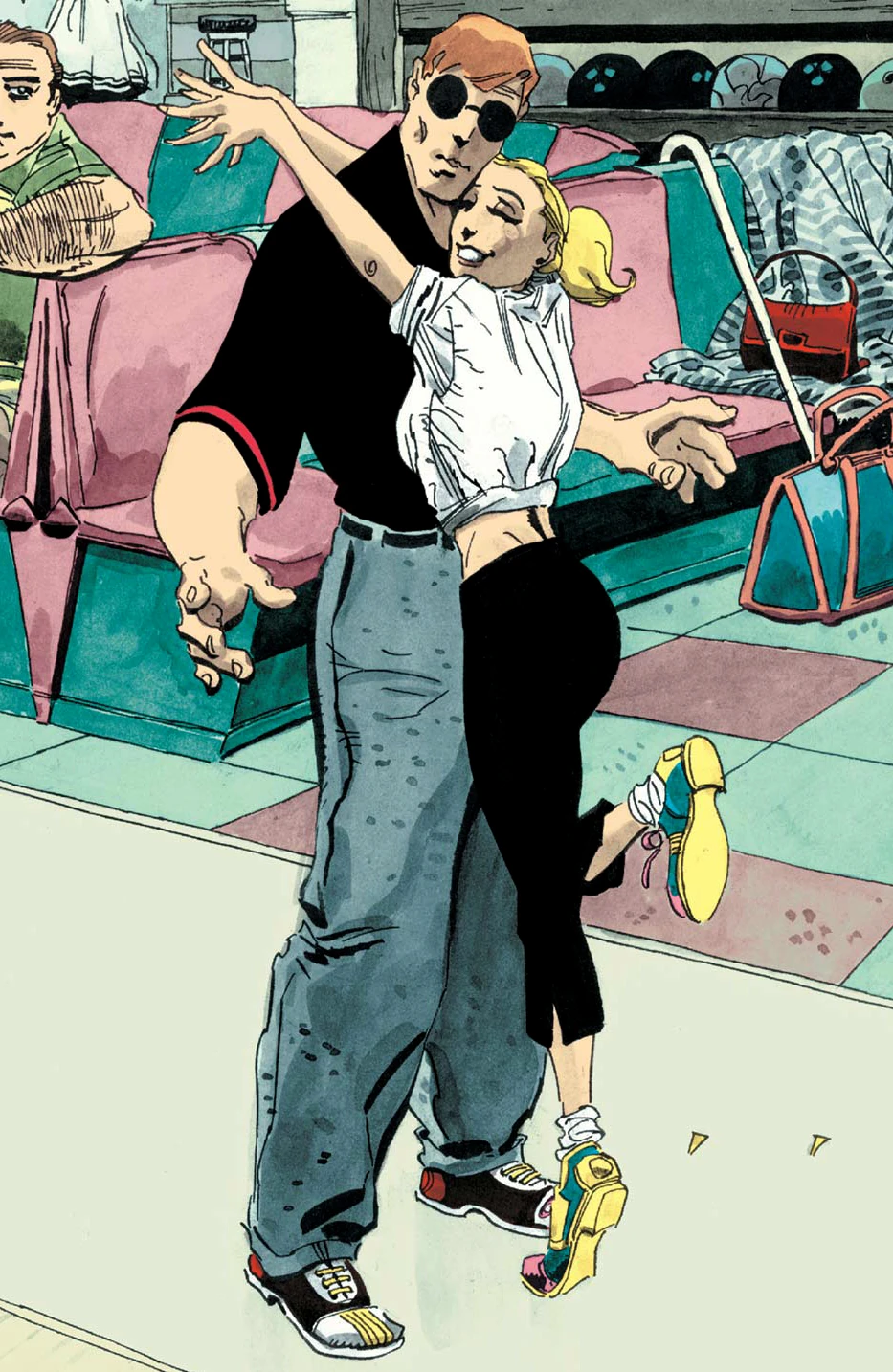 Image Matthew Murdock (Earth616) and Karen Page from Daredevil Yellow Vol 1 4.jpg Marvel