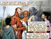 Anthony Stark (Earth-616) and Triumph Division (Earth-616) from Invincible Iron Man Vol 2 4 001