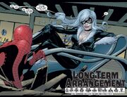 Peter Parker (Earth-616) and Felicia Hardy (Earth-616) from Amazing Spider-Man Vol 1 606 0001