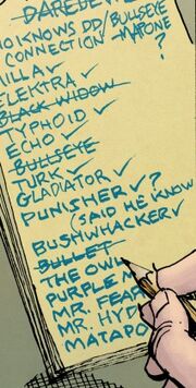 Benjamin Urich List (Earth-12121) Daredevil End of Days Vol 1 6