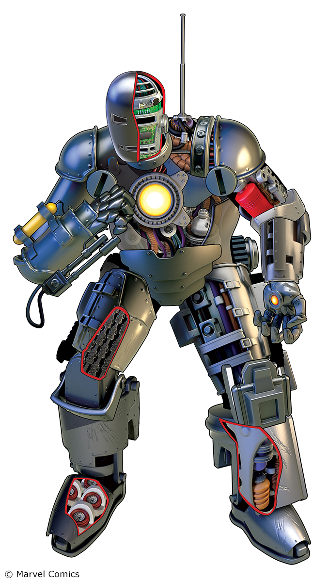 Image - Iron Man Armor Model 1 from Marvel Fact Files Vol 1 48.jpg