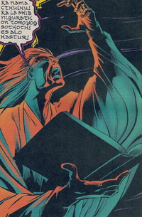 Erich Zann (Earth-TRN566) and Book of R'lyeh from Adventures of the X-Men Vol 1 4 0001
