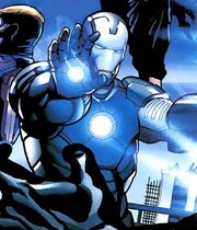 Anthony Stark (Earth-1610) with Iron Man Armor (New Ultimates) (Earth-1610) 001