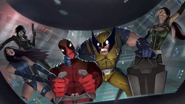 File:Wade Wilson (Earth-13625) and X-Men (Earth-13625) from Deadpool (video game) 0001.jpg