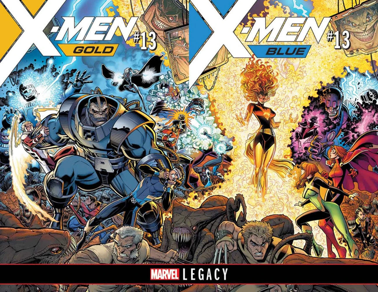 Image XMen Gold Vol 2 13 and XMen Blue Vol 1 13.jpg Marvel