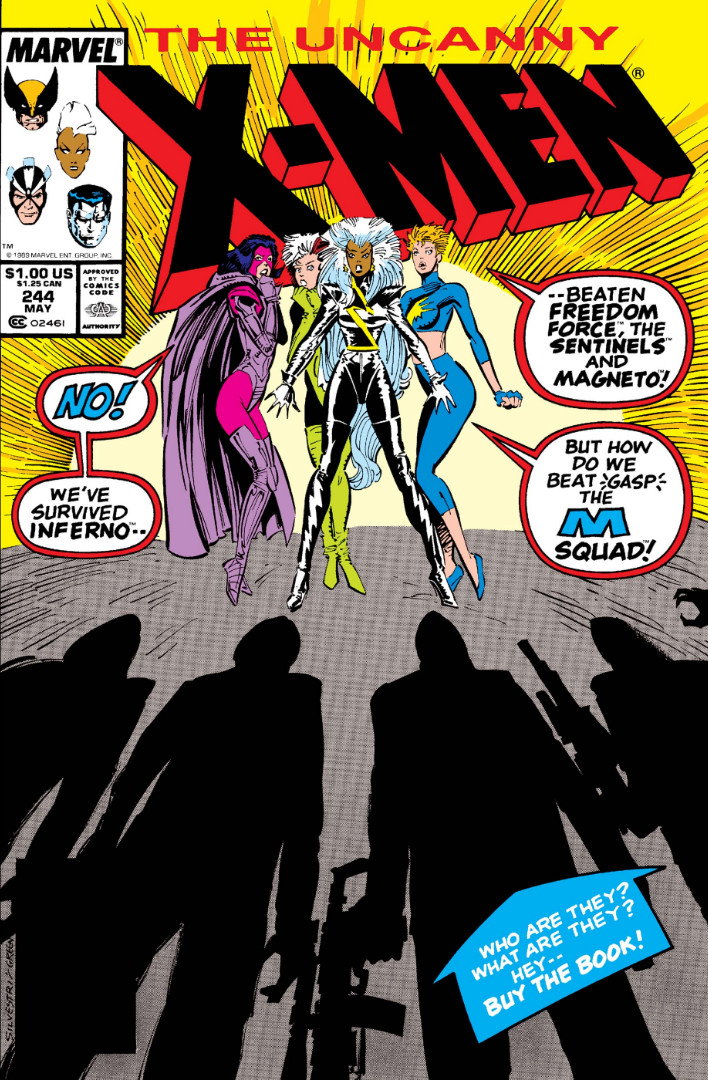 Vol.1 The Uncanny X-Men No.246 1989 Chris Claremont /& Marc Silvestri