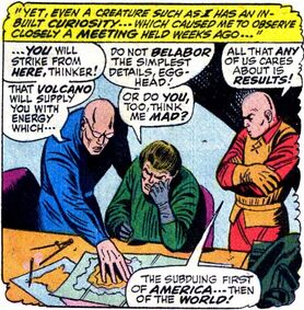 Mad Thinker (Earth-616) with Egghead and the Puppet Master