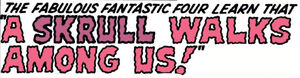 Fantastic Four Vol 1 18 Title