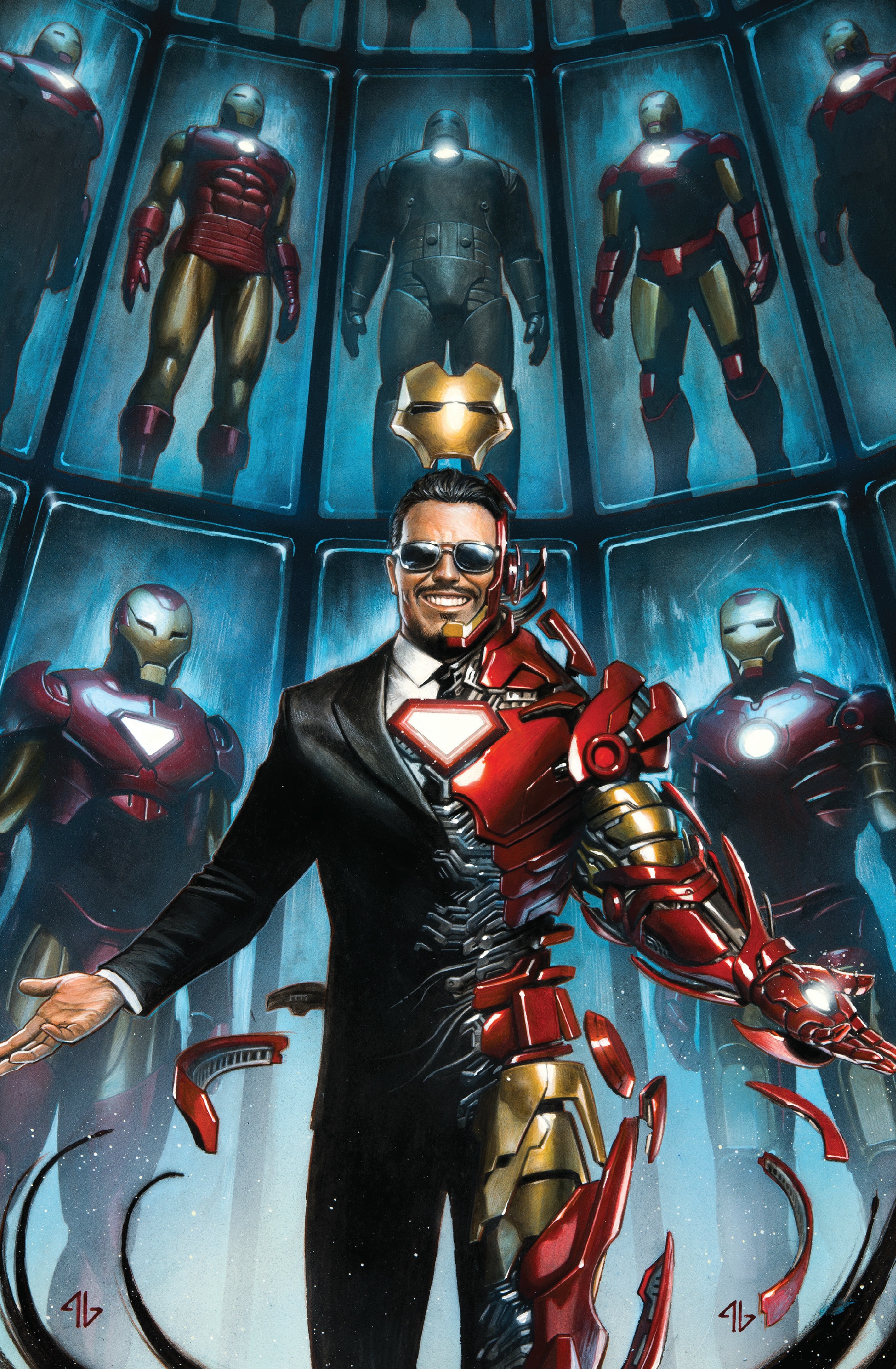 Image Tony Stark Iron Man Vol 1 1 Granov Variant Textless.jpg Marvel Database FANDOM