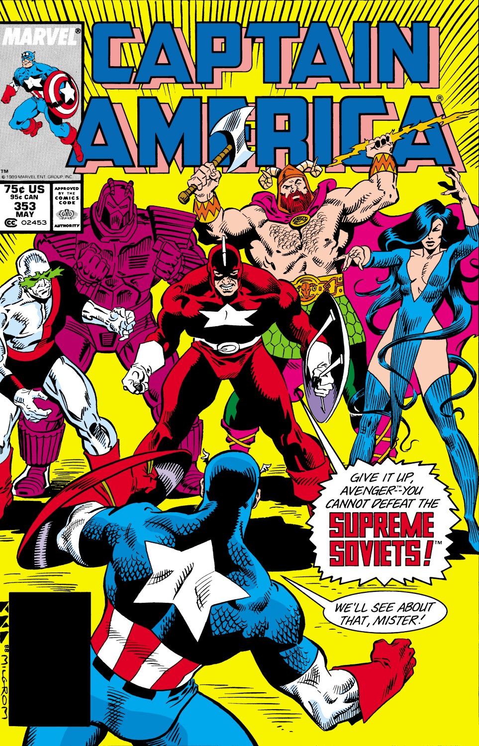 Captain America Vol 1 353 comic book cover