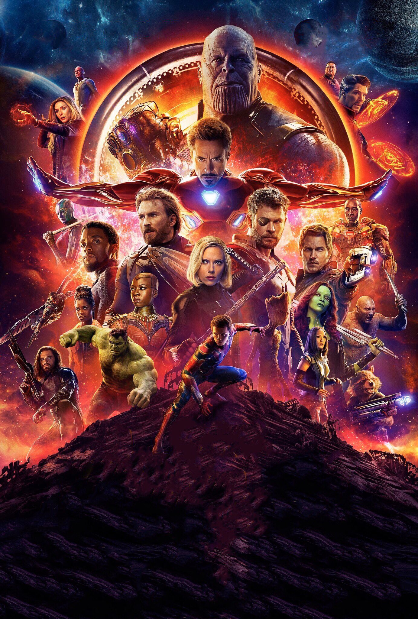 Image - Avengers Infinity War textless poster art.jpg ...