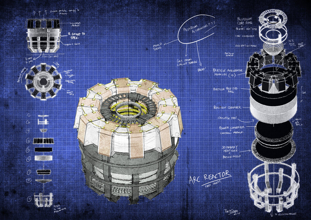 Image Arc Reactor Blueprints By Fongsaunder D4ttteejpg Marvel