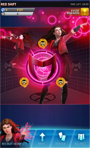 Red Shift Event Screen