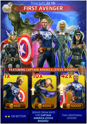 First Avenger Comic (Season VI) Offer