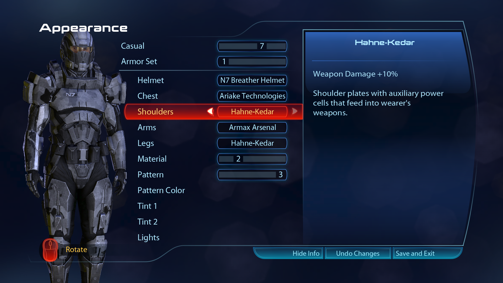 Mass Effect 2 Armor Colors