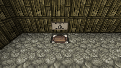 Sign above in ground