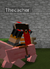Thecacher riding pig