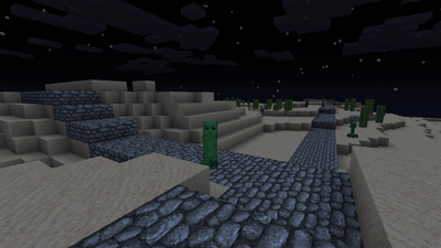 Magentas Road in Desert