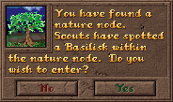 Encounter NatureNode Dialog