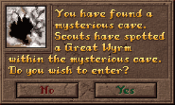 Encounter Cave Dialog