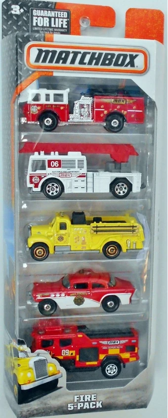 matchbox fire trucks 5 pack