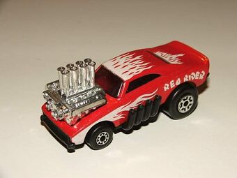 red rider matchbox car