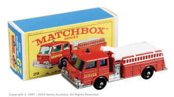 matchbox fire pumper truck