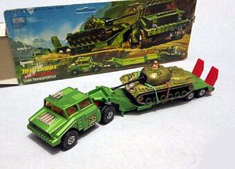 matchbox tank transporter