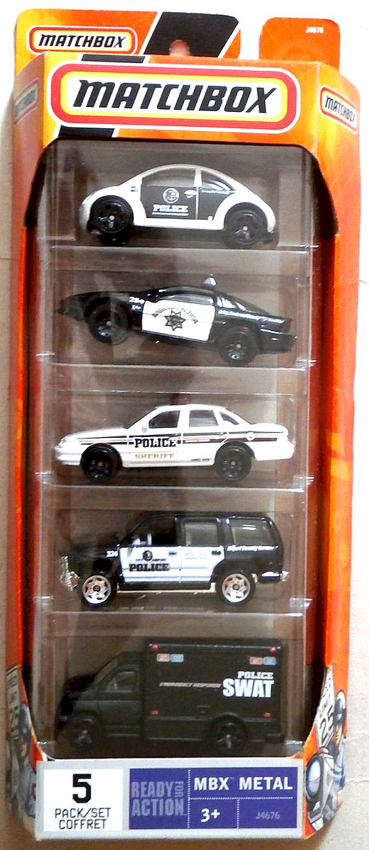 matchbox police 5 pack