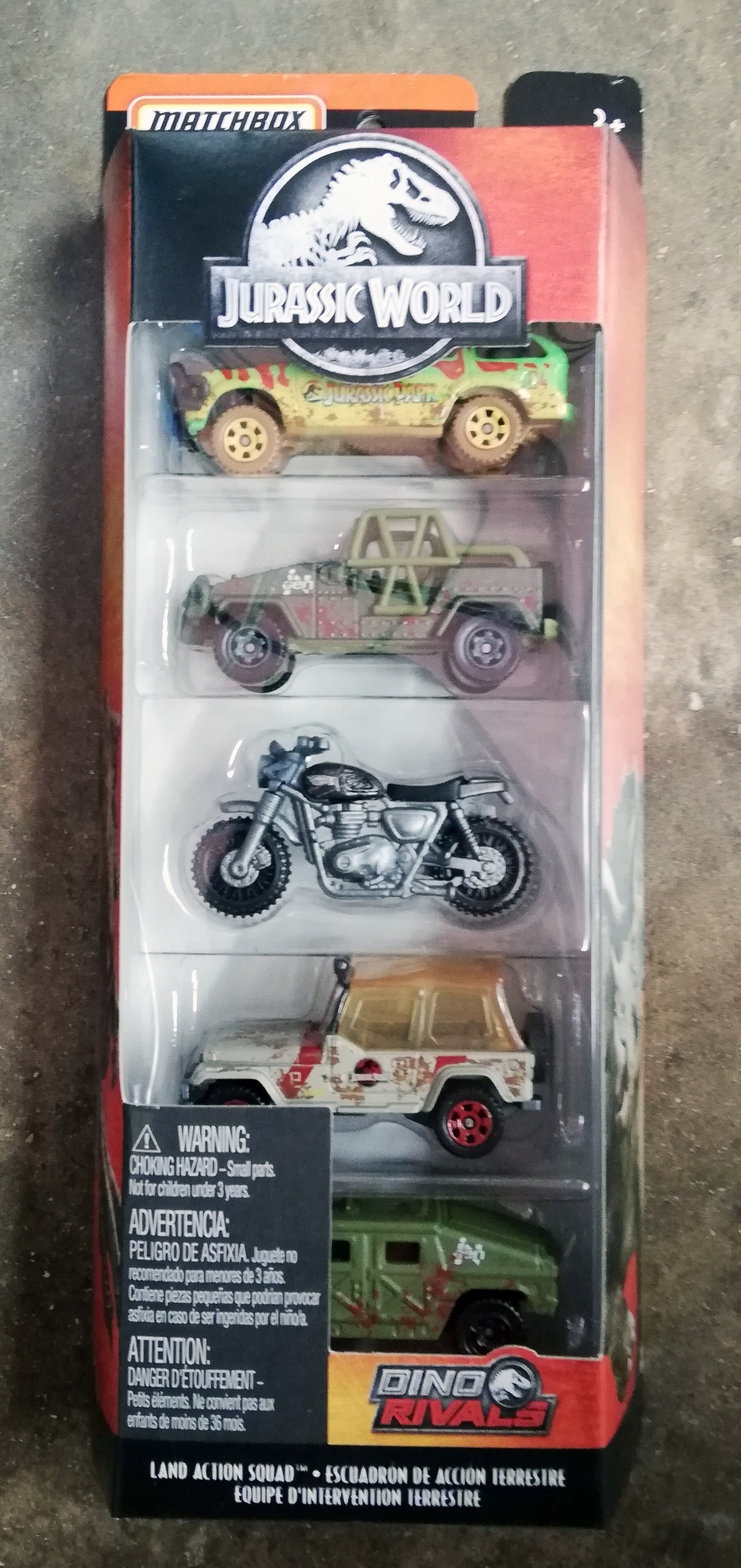 matchbox jurassic world