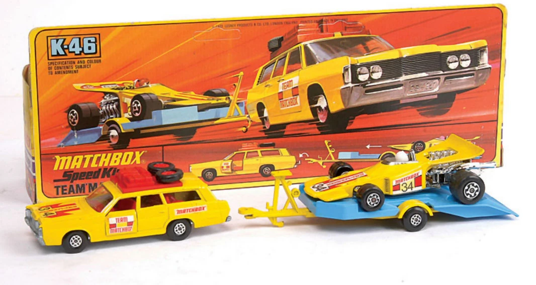 Mercury CommuterRacing Car and Trailer (K46) Matchbox Cars Wiki Fandom